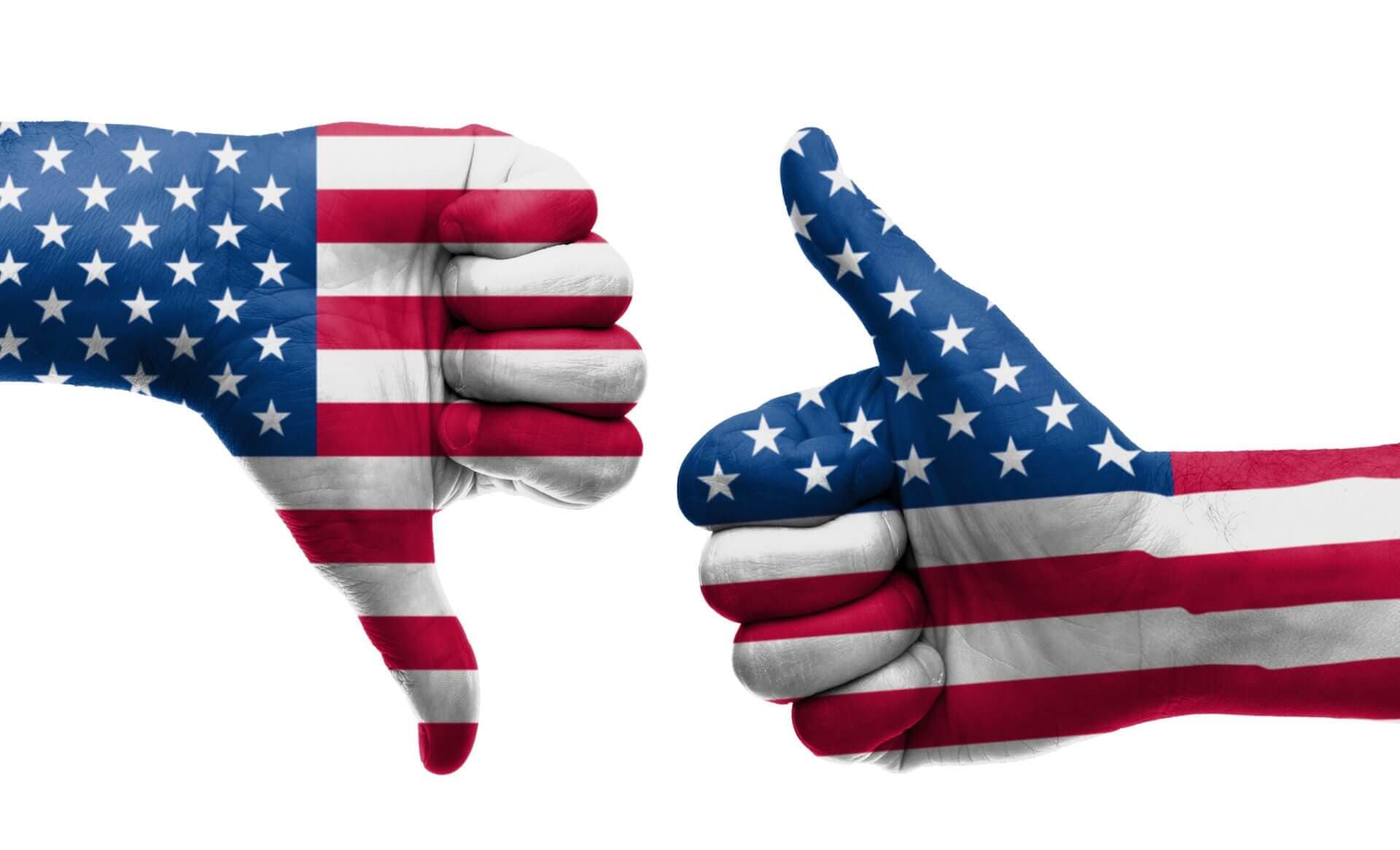 Thumbs down, America!