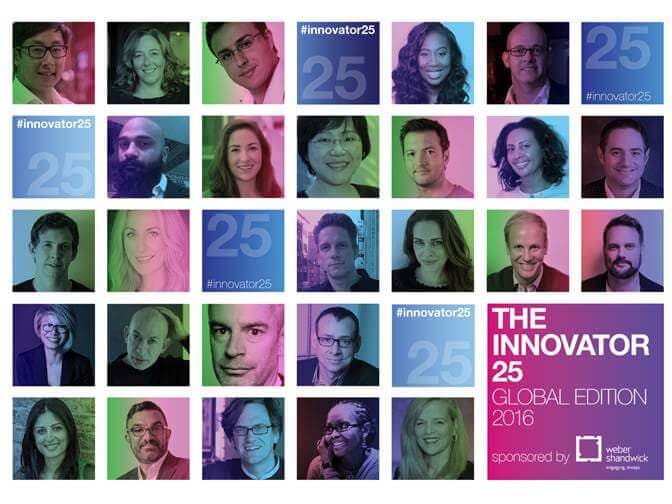 The Holmes Report Names Weber Shandwick APAC, EMEA & North America Leaders to 2016 Innovator 25 List