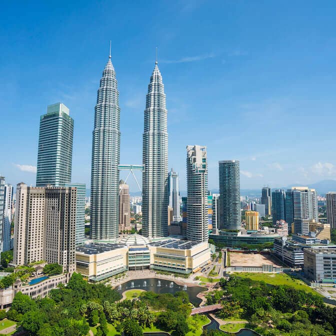 Cityscape of kuala lumper