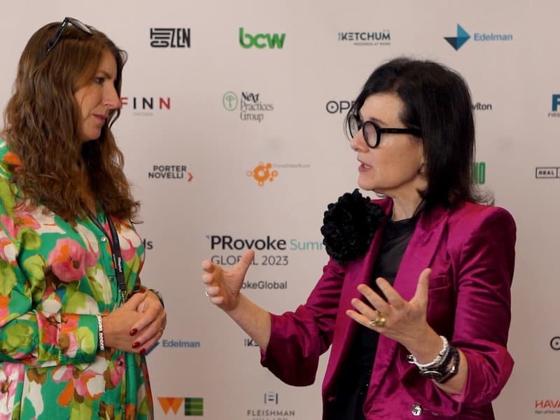 Gail Heimann, CEO of Weber Shandwick, joins Maja Pawinska-Sims for a post-session interview at the PRovoke Global Summit in this video.