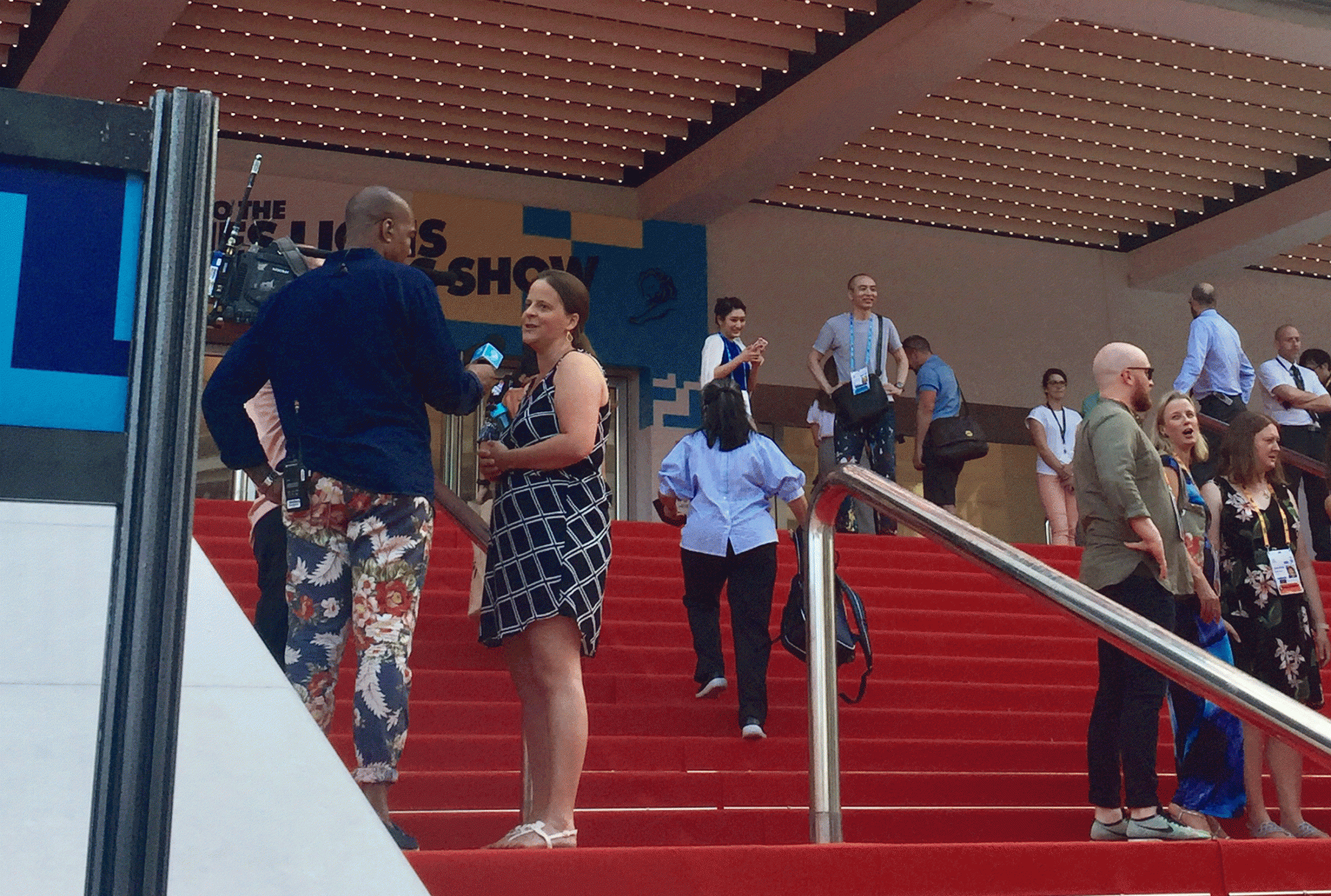Cannes TV on the red carpet