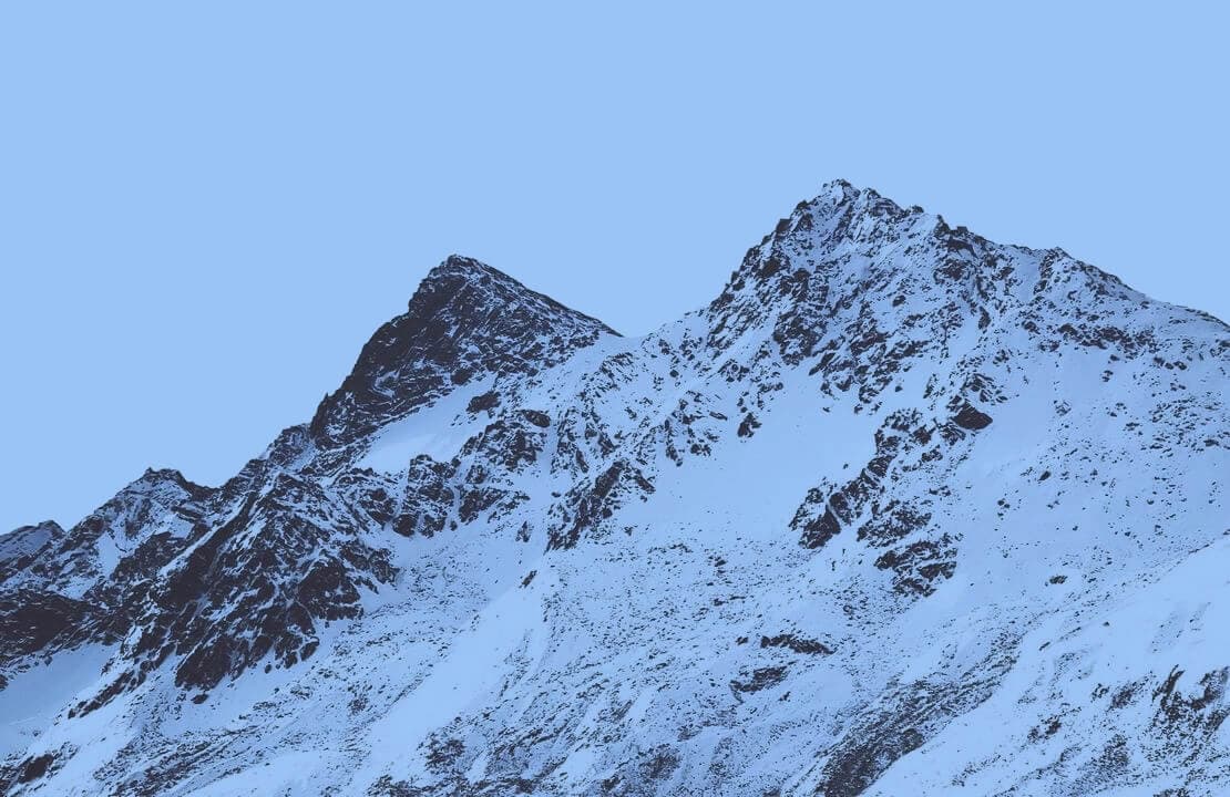 Image of snowy mountain peaks