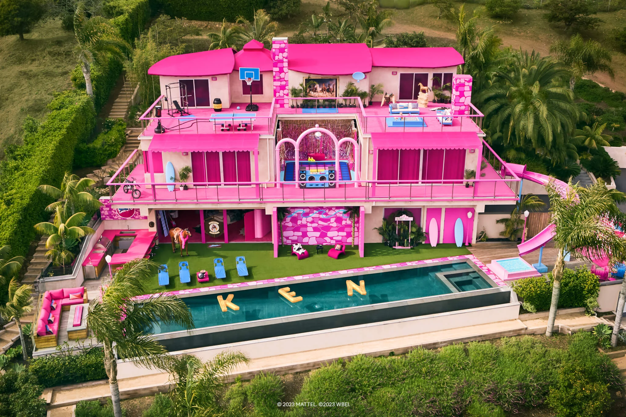 Ken has the keys for Barbie’s Malibu DreamHouse and he’s renting it out on Airbnb
