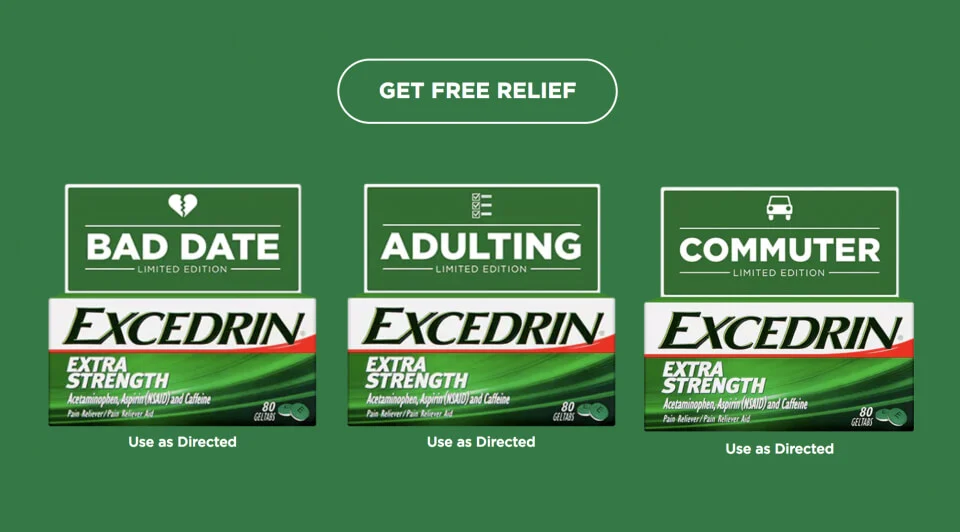 Excedrin targets the headaches of commuters, daters and those ‘adulting’