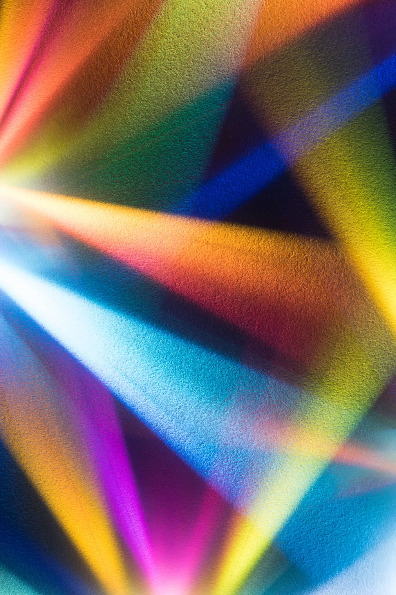 Abstract multicolored light pattern representing creativity and innovation in campaigns recognized by Weber Shandwick award wins
