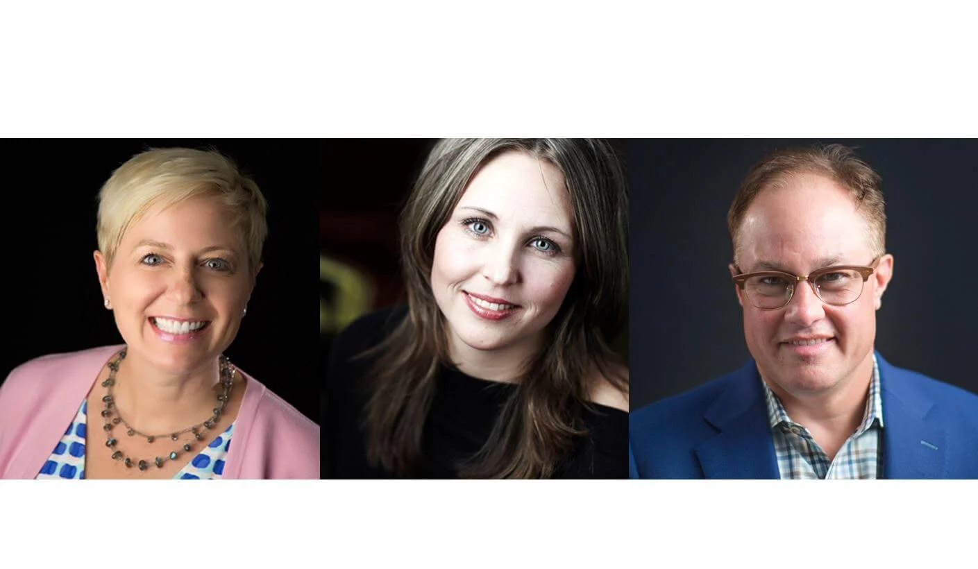 Portraits of Weber Shandwick leaders Susan Howe, Charlotte Witte and Alan Kercinik following global leadership promotions announcement